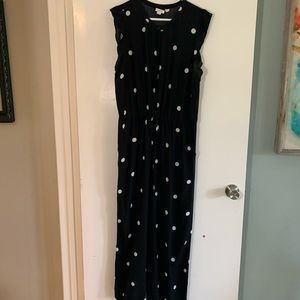 Loft polka dot jumpsuit